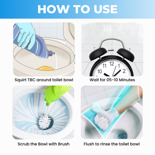 How to use K’TRiQ Toilet Bowl Cleaner for sparkling clean toilets