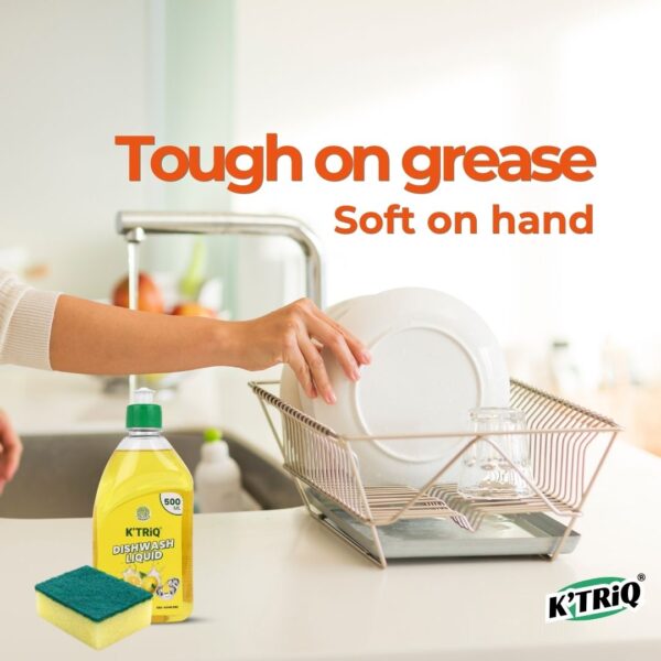 "KTRiQ Dish Wash Liquid – Gentle on Hands, Tough on Grease"