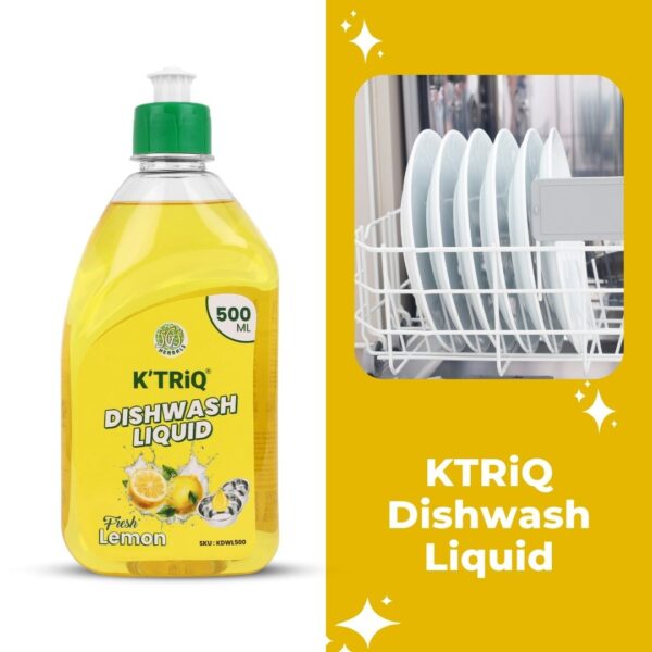 "KTRiQ Dish Wash Liquid – Effective Grease Removal for Spotless Dishes"